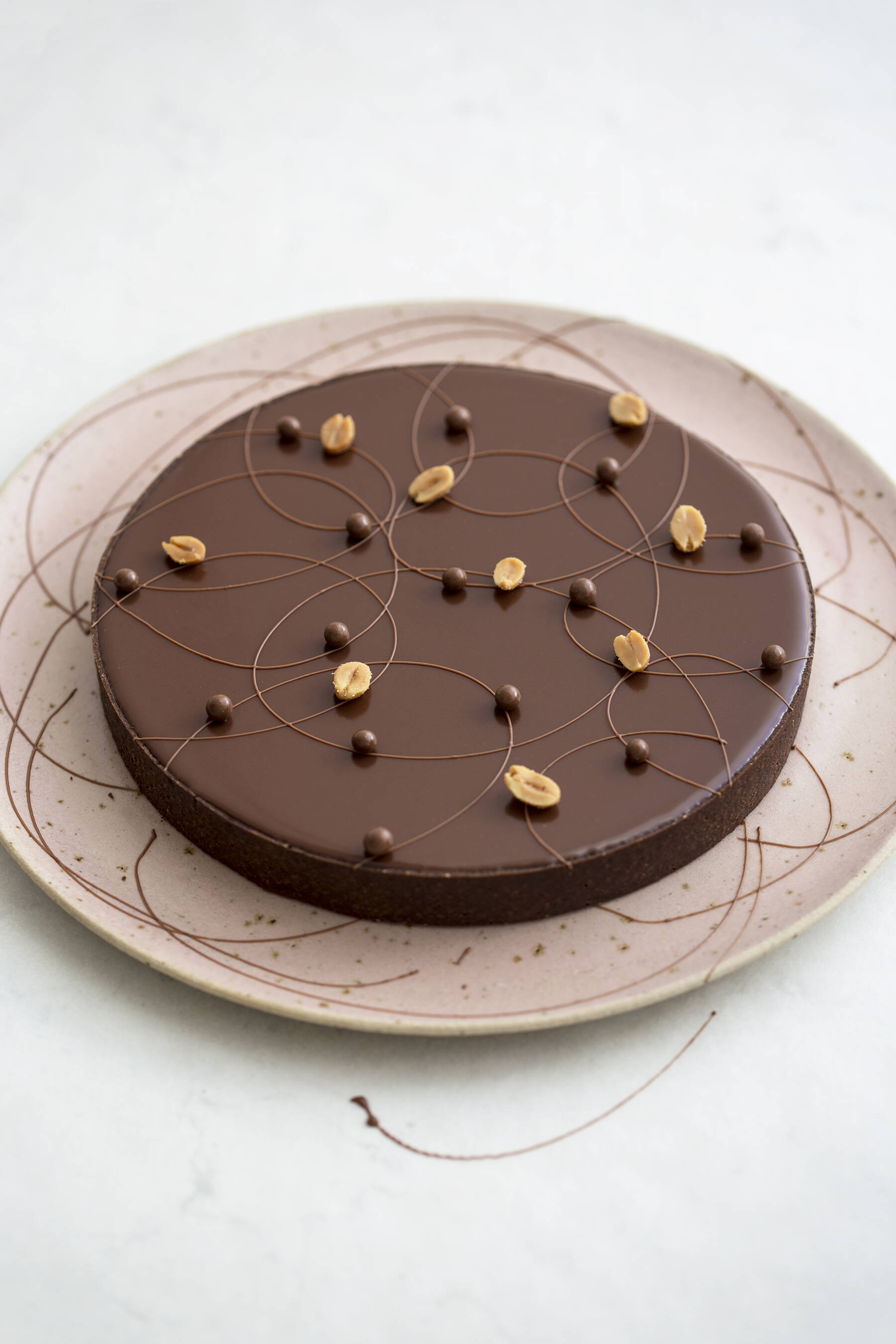 Peanut butter chocolate tart