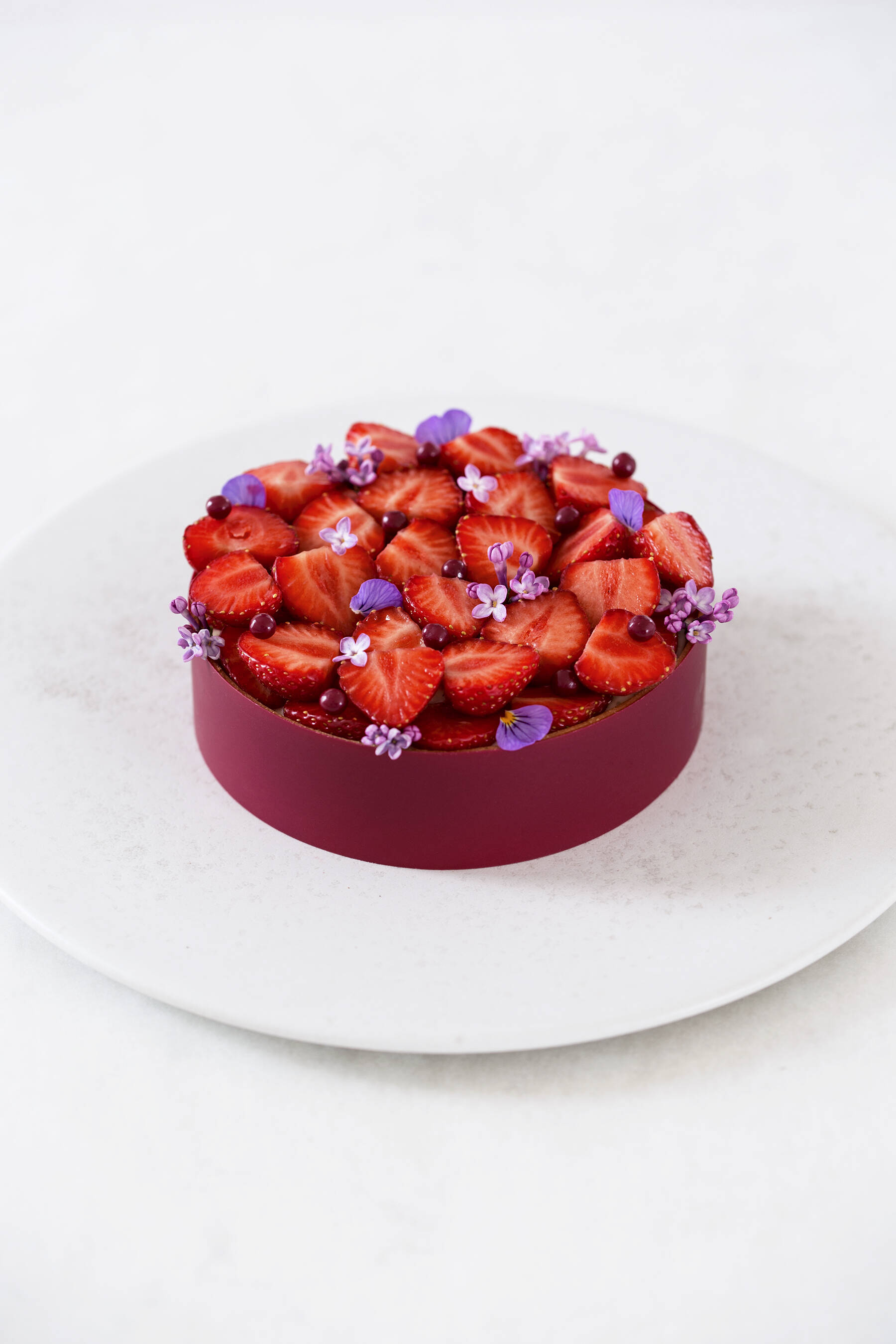 Strawberry tart with vanilla